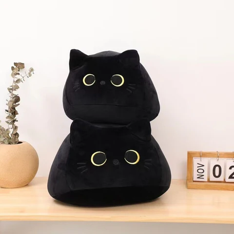 Peluche Chat Noir empile