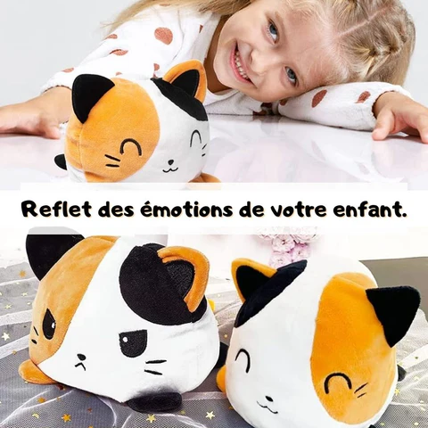 Peluche Réversible Chat pour enfant