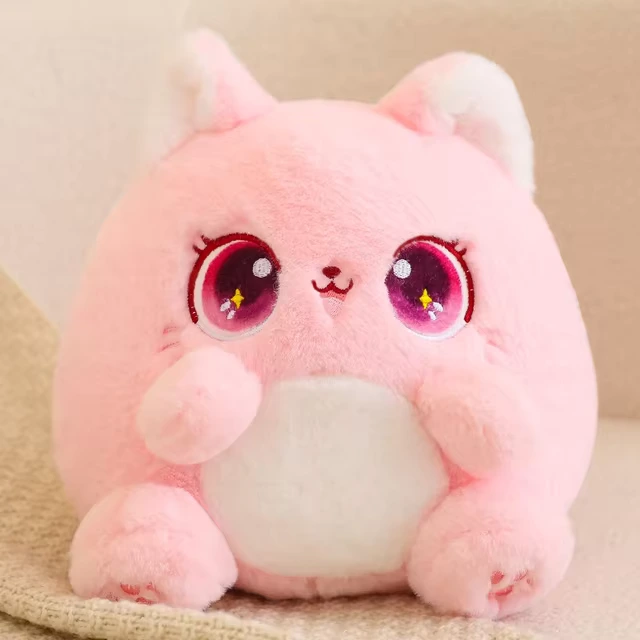 Peluche Chat Kawaii Rose