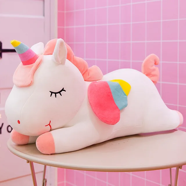 licorne kawaii peluche blanc