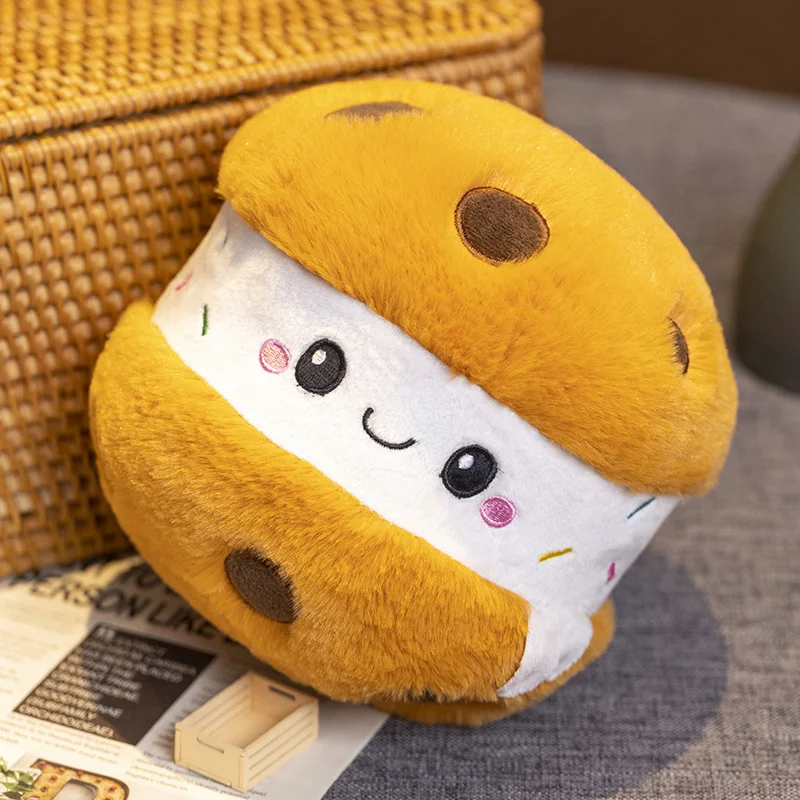 peluche kawaii nourriture biscuit vue sur le cote