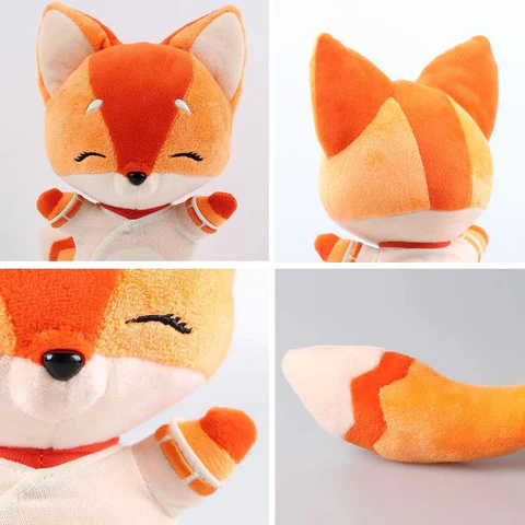 Peluche Renard Kawaii differents angles