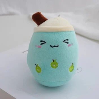 peluche bubble tea bleu