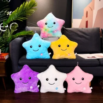 peluche etoile lumineuse toutes les couleurs