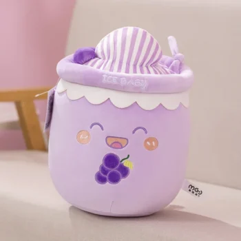 peluche kawaii bubble tea raisin