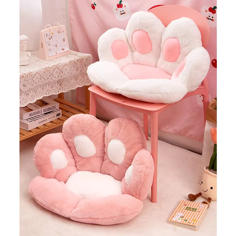 Peluche Coussin Kawaii Blanc Et Rose