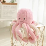 Peluche Pieuvre Geante Rose 40cm