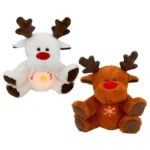 Peluche Renne Marron et Blanc 1