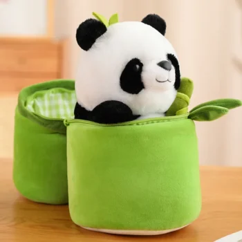 mini peluche panda pose