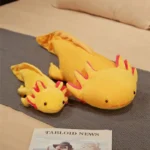 peluche axolotl kawaii salamandre jaune