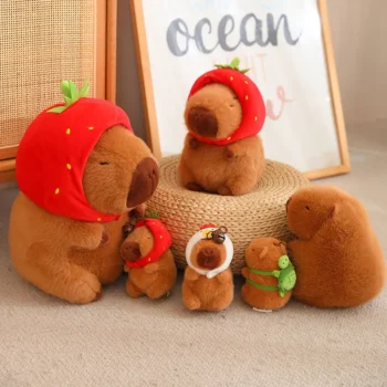 peluche capybara fraise 2