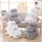 peluche chat gris toutes les tailles