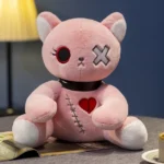 peluche chat zombie rose