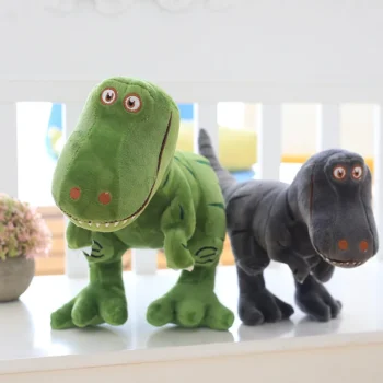 peluche dinosaure t rex vert et gris