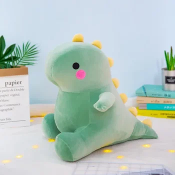 peluche dinosaure vert