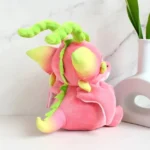 peluche dragon kawaii vue de cote