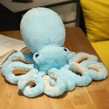 peluche pieuvre bleu