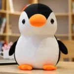 peluche pingouin kawaii noir et blanc